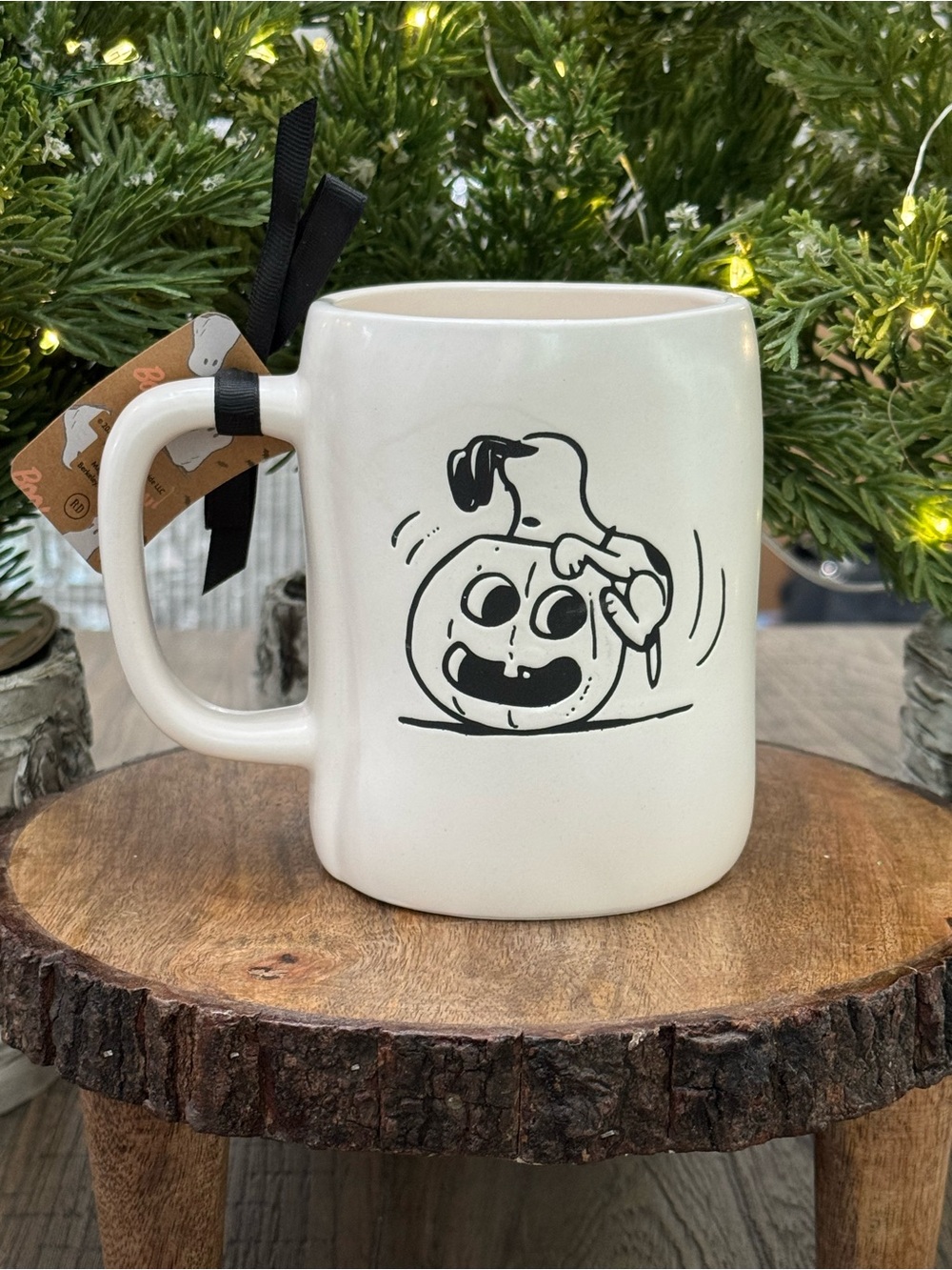 🎃 Brand NEW w/Tags Peanuts x Rae Dunn BEWARE OF THE BEAGLE Double Sided Mug 🎃